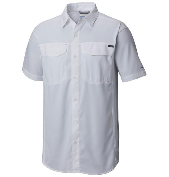 Columbia Mens Shirts UK Sale - Silver Ridge Lite Clothing White UK-458051